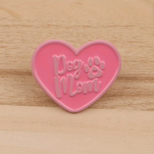 Dog mum pink heart with - with, paw