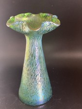 Loetz Art Nouveau glass vase Candia Papillon
