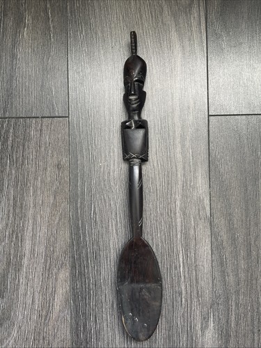 Hand carved wooden spoon - hand,