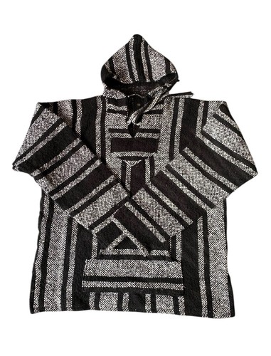 Baja hoodie black white see - hoodie,