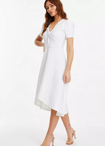 Quiz white scuba - white, midi