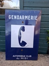 Vintage french enamel sign - enamel,
