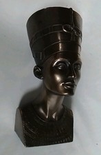 Bronze Effect Bust Nefertiti Veronese 2000 6.25" Tall