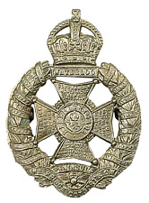 Vintage Old The Rifle Brigade Regiment Soldiers Metal Cap Badge