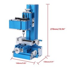 Mini 24W Motorized Lathe Machine DIY Tool Metal Woodworking Hobby Model Making