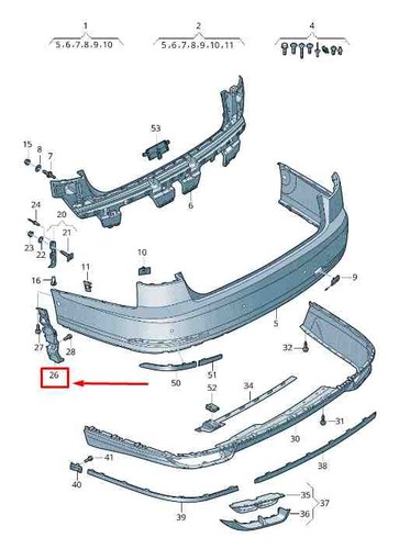 Audi rear left - a8, 4n