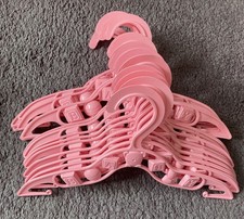 16 Pink Baby Girl Plastic Hangers