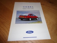 1989 FORD SIERRA GLS 4X4 CAR BROCHURE