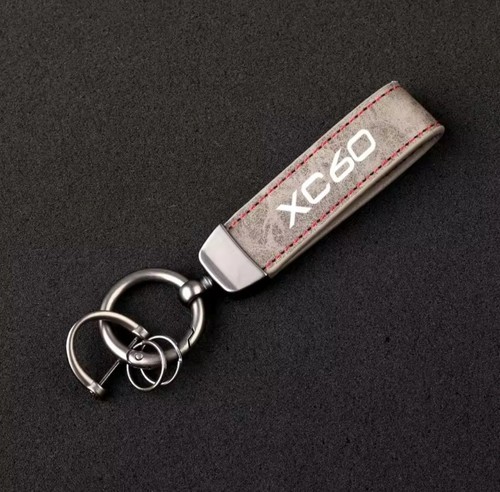 Volvo keyring black pu - black,