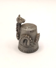 Vintage Pewter Thimble Nessie