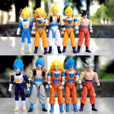 5Pcs Anime Dragon Ball Z Goku Vegeta Action Figure Model Scenes Doll Toy Gift