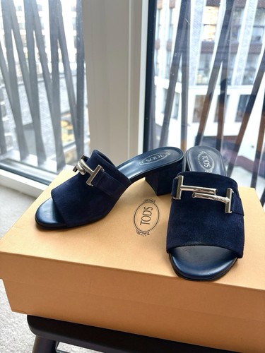 Tods navy blue suede - blue, on
