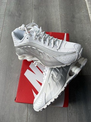 Nike shox white metallic - nike,