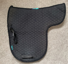 GRIFFIN NUUMED black half sheepskin lined DRESSAGE saddle pad numnah XL