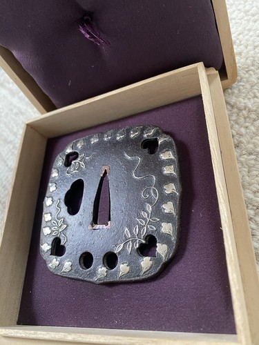 Antique japanese tsuba sword - japanese,