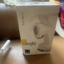 Bin FAISCA BURGHY WHITE MANUAL MEAT MINCER GRINDER HAND CRANK KITCHEN