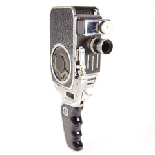 ✅ Paillard Bolex C8SL Vintage 8mm Movie Camera Standard 12.5mm Lens & Hand Grip