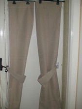 Fully lined curtains, with