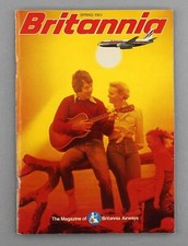 BRITANNIA AIRWAYS AIRLINE INFLIGHT MAGAZINE SPRING 1983 ROUTE MAP BOEING 767 BY