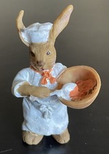 Male Chef Rabbit Figurine