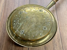 ANTIQUE BRASS BED WARMER