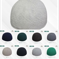 Quality Mens Adults Knitted Cap Hat Topi Islamic Prayer Turkey - (10 colours)