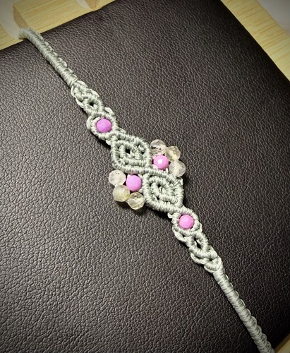 Handmade grey macramé - handmade,