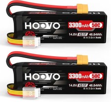 2X HOOVO 14.8V 4S LiPo Battery