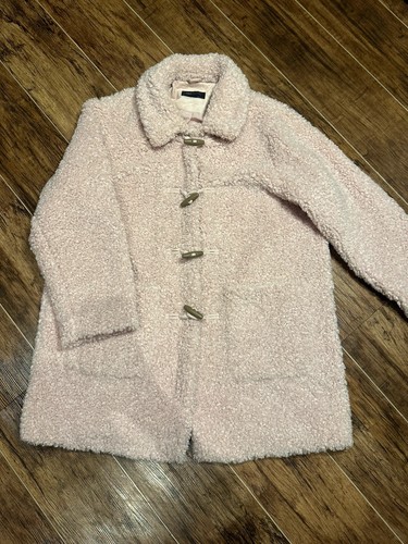 Sherpa pale pink duffle - m&s,