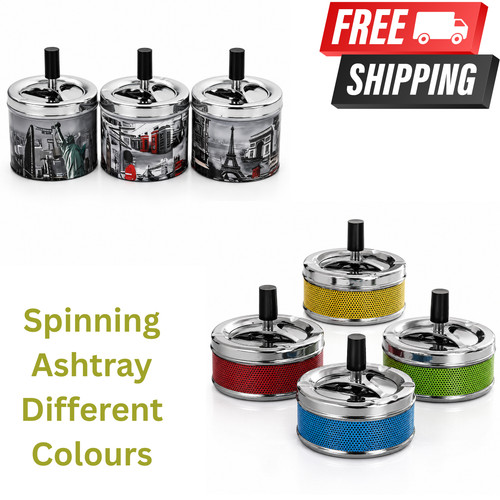 Ashtray round spinning tray - ashtray,