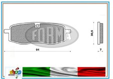 PAIR OF PADS SHAPE DP02074 FOR YAMAHA YZ 490 FRONT -85