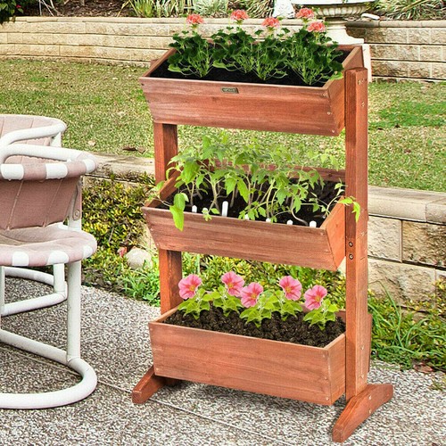 Layer raised garden bed - raised,