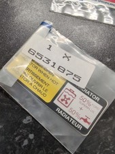 Original Ford Coolant Engine Bay Decal - Part No . 6531875