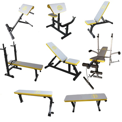 Weights gym bench training - weights,
