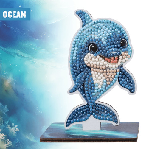Dolphin crystal art - dolphin,