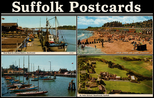 Suffolk england postcards - england,