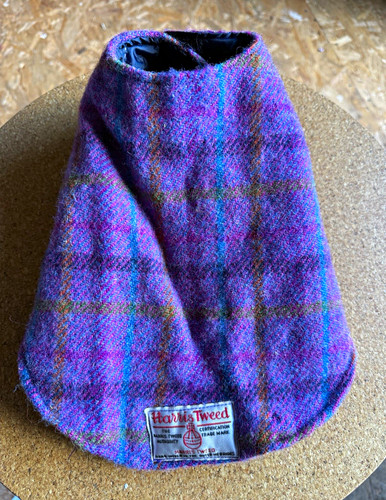 Harris tweed purple tartan dog - harris,