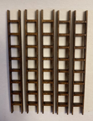 10x wooden ladders 50mm 6mm - ladders.,