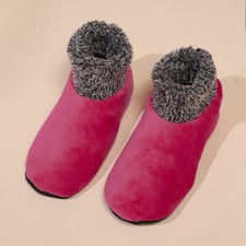 Women Mens Slipper Winter Cosy Socks Fluffy Non Slip Warm Fleece Lined Bed Floor