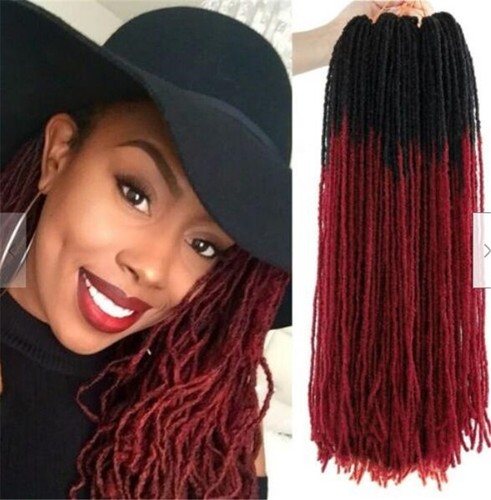 Thin faux locs - 18", micro