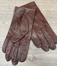 British Military Issue Men's Brown Leather RAF Officers Gloves Various Sizes