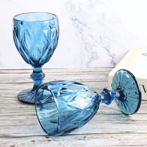 Set 6 embossed wine - set, of