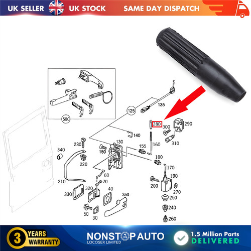 Door lock operating rod pin - door,