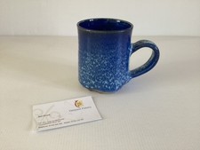 Neil Alcock - Vineyard Pottery Studio Winchcombe Earthenware Mug Blues Marked