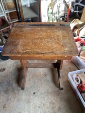 Lovely Old school Desk  With Ink Well Good Condition Needs Cosmetic Work 