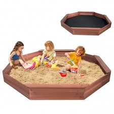Wooden Octagonal Sandbox with