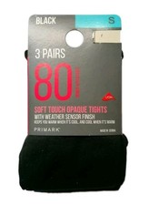 Ladies 3 Pack Opaque Tights 80