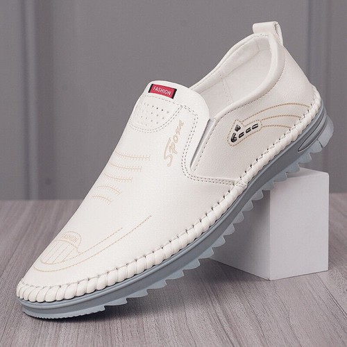 Mens leather shoes slip - mens,