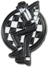 Ska Man Mod Pin Badge Mods Reggae Two Tone Brooch
