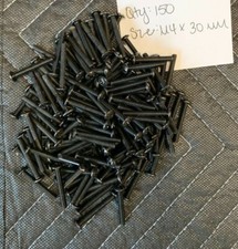 M4 x 30mm Black Screws